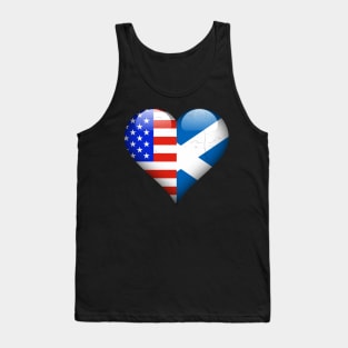 Half American Half Scottish - Gift for Scottish From Scotland Tank Top